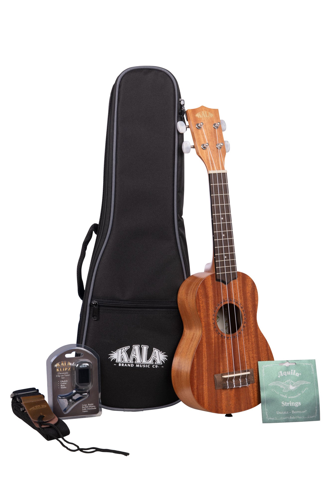 Kala KA-15 Satin Mahogany Soprano Ukulele Bundle – Musicality