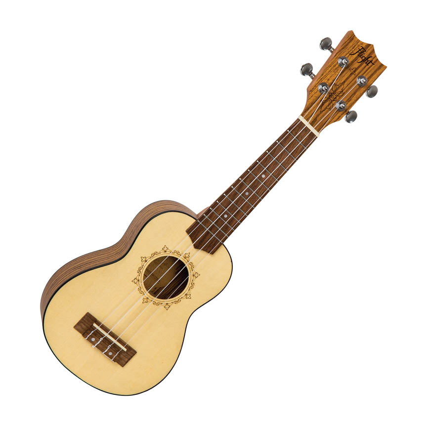 Flight Spruce & Zebrawood Soprano Ukulele - DUS320