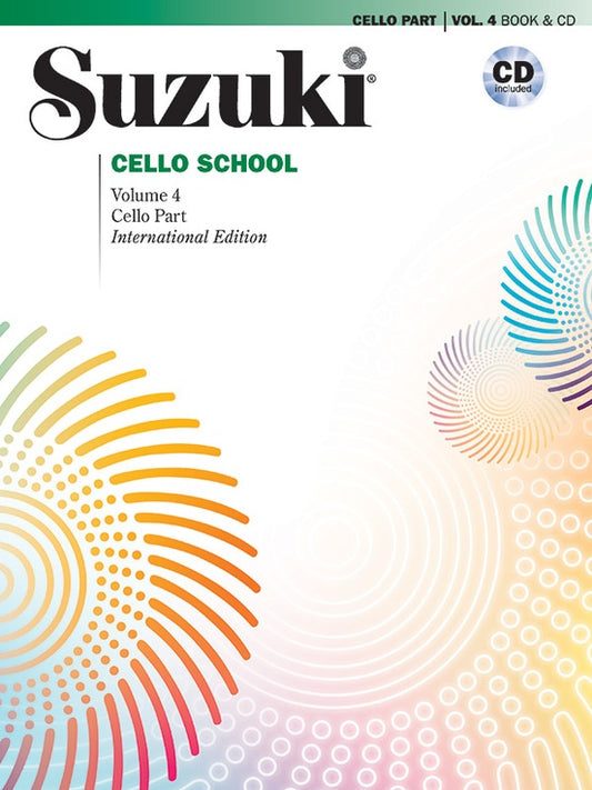 Suzuki Cello School, Book 4 (Book and CD set)