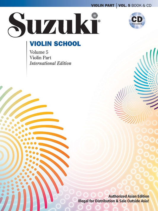 Suzuki Violin School Vol 5 (Book and CD)