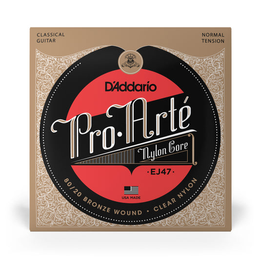 D'Addario EJ47 Pro-Arté Nylon 80/20 Bronze Classical Normal Tension Guitar Strings