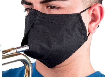 Wind Instrumentalists Face Mask for Brass and Woodwind Players, Size Medium