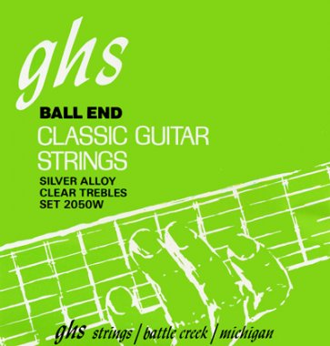 GHS Set 2050W Clear Nylon TrebLE, Copper Bass, BE Guitar Strings