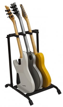 Rok-It Collapsible, Folding 3 Guitar Rack